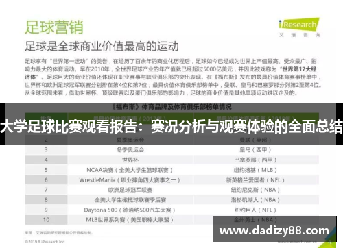 大学足球比赛观看报告：赛况分析与观赛体验的全面总结