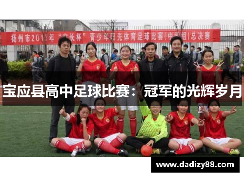 宝应县高中足球比赛：冠军的光辉岁月